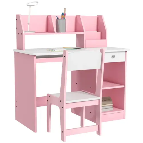 Bureau Enfant Multi-rangement - Ensemble Bureau, Chaise, étagère