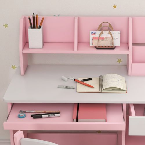 Bureau Enfant Multi-rangement - Ensemble Bureau, Chaise, étagère