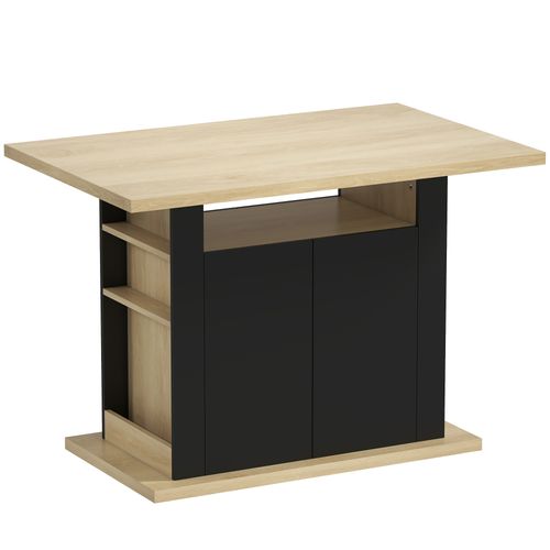 Table à Manger Ilot Central Cuisine 4-6 Personnes Panneaux Bois