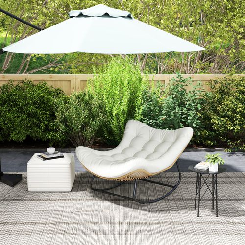 Fauteuil De Jardin à Bascule à Oreilles épais Coussin