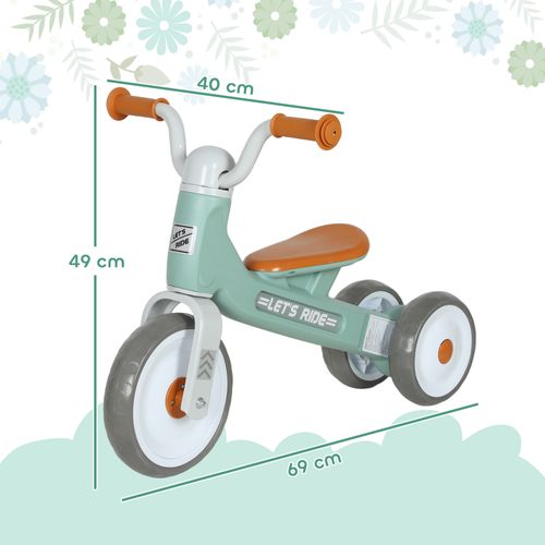 Draisienne 3 Roues Enfant 12-36 Mois Pneu Eva Silencieux Grande Selle
