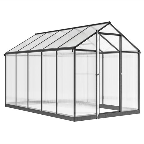 Serre De Jardin Alu Polycarbonate Fondation Lucarne Porte