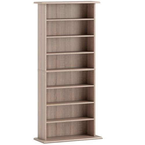 étagère Range Cd - Meuble Cd Dvd - 8 Compartiments 6 étagères