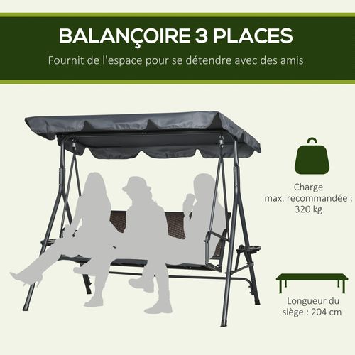 Balancelle De Jardin 3 Places