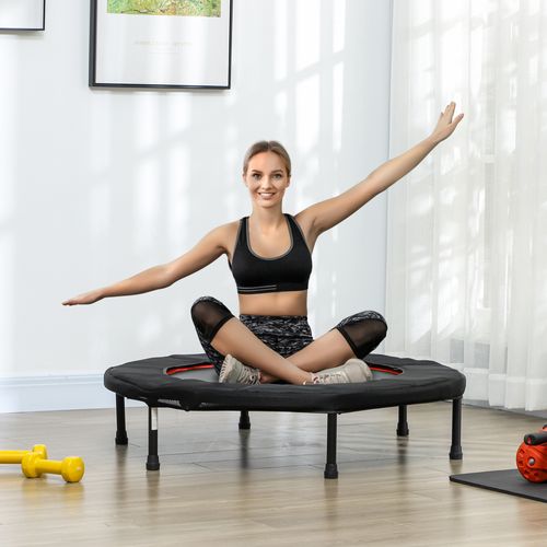 Trampoline Fitness Dia. 102 Cm Noir Rouge