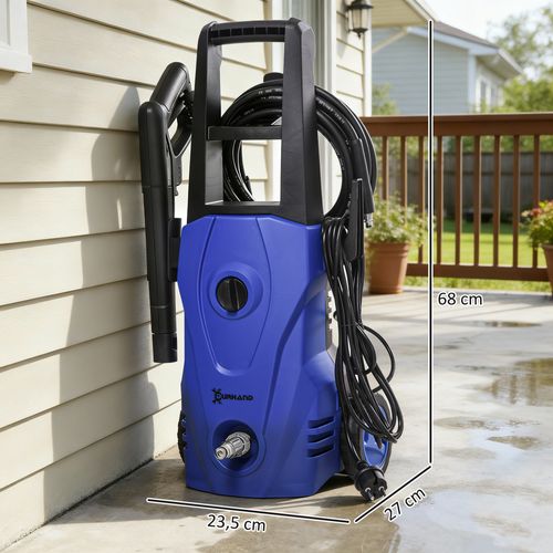 Nettoyeur Haute Pression 1600w Débit 432 L/h Pp Bleu