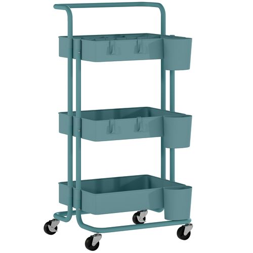 Desserte De Cuisine Multi-rangement Acier Abs