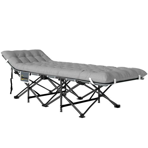 Lit De Camping Pliable Matelas Pochette Latérale Sac Inclus