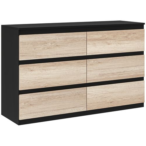 Commode 6 Tiroirs Coulissants Sans Poignées