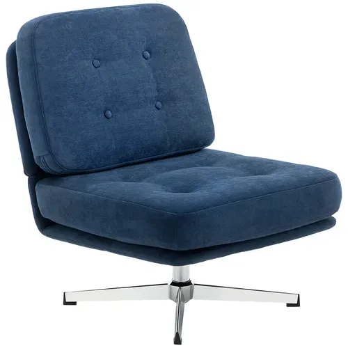 Fauteuil Lounge Design Chesterfield Capitonné Pivotant