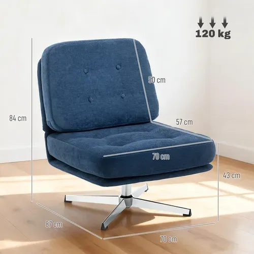 Fauteuil Lounge Design Chesterfield Capitonné Pivotant