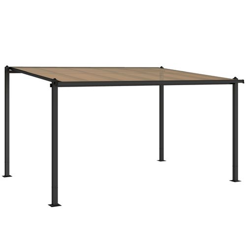 Pergola Adossée Alu Polycarbonate Gouttières