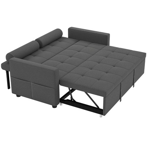 Canapé Convertible 2 Places Style Chersterfield Effet Capitonné