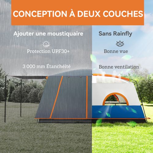 Tente De Camping Familiale 4-5 Personnes