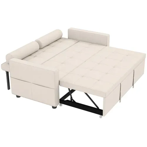 Canapé Convertible 2 Places Style Chersterfield Effet Capitonné