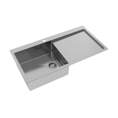 Evier Inox Helika Luny 1 Grand Bac 1 égouttoir Droite