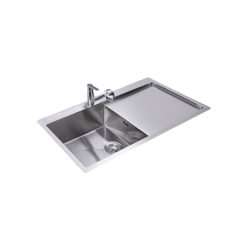 Evier Inox Helika Luny 1 Grand Bac 1 égouttoir Droite