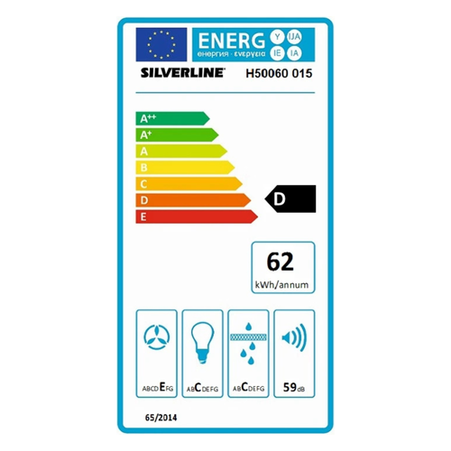Hotte Cuisine Encastrable Nuty Inox 60 Cm