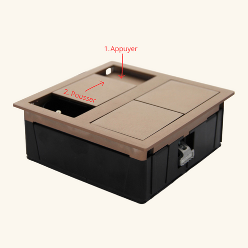 Prise Plan De Travail Luisina Tsuno - Double Prise à Encastrer Blanc