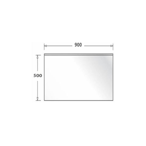 Crédence Fond De Hotte Verre Brillant - Noir - Hauteur 50 cm largeur 90 Cm