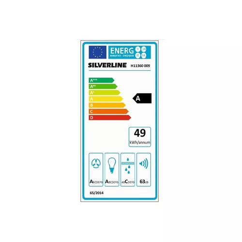 Hotte Cuisine Murale Silverline Arae Gris 60 Cm