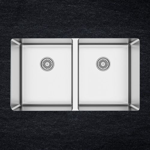 Evier Inox Sous-plan Max 2 Bacs 750x440