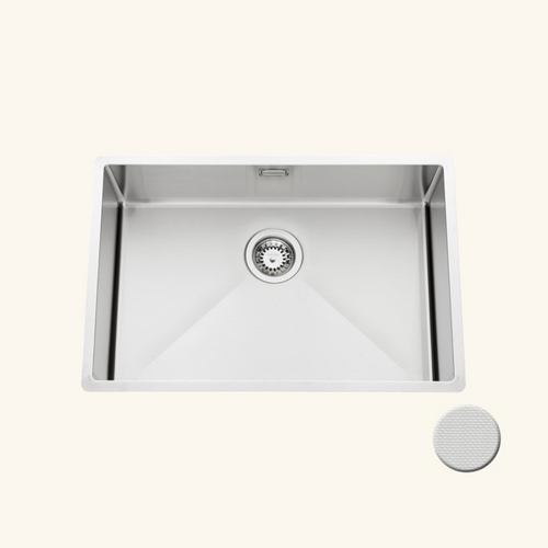Evier Sous-plan Inox Nid D'abeille Vibrato Luisina 1 Bac 670x450 Mm