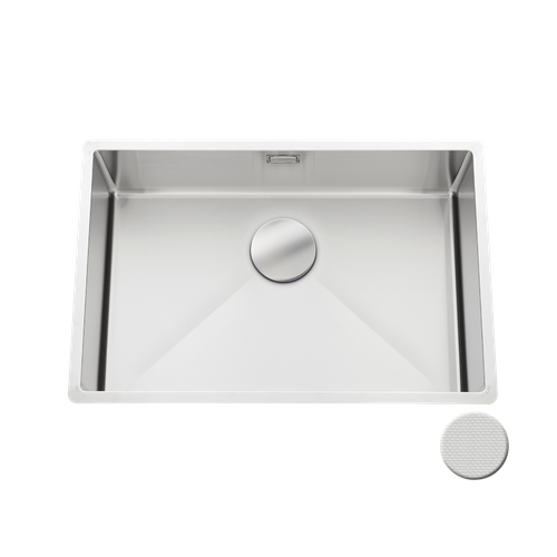 Evier Sous-plan Inox Nid D'abeille Vibrato Luisina 1 Bac 670x450 Mm