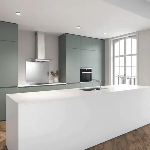 Crédence Cuisine Fond De Hotte Inox - Largeur 80 cm x Hauteur 50 Cm