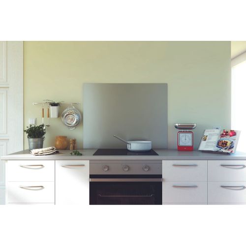 Crédence Cuisine Fond De Hotte Inox - Largeur 80 cm x Hauteur 50 Cm