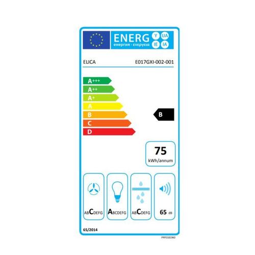 Hotte Cuisine Elica Encastrable Fold Noir 60 Cm