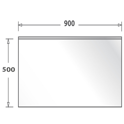 Crédence Cuisine Fond De Hotte Verre Brillant Glassy - Blanc L 90 X H 50 Cm