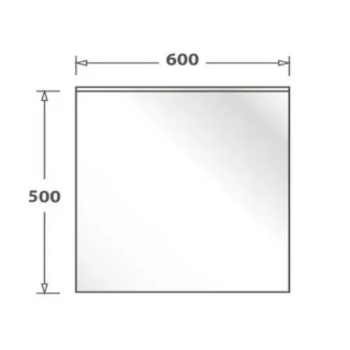 Crédence Cuisine Fond De Hotte Verre Brillant Glassy - Blanc L 60 X H 50 Cm