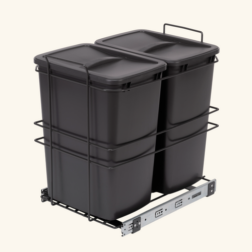 Poubelle Cuisine Promax - Poubelle Encastrable 2 X 35 Litres