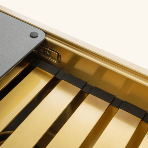 égouttoir Vaisselle Rabattable Inox Pvd Doré Luisina Legato - Dessous De Plat Doré