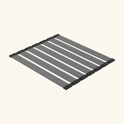 égouttoir Vaisselle Rabattable Inox Pvd Noir Métallisé Luisina Legato - Dessous De Plat Noir