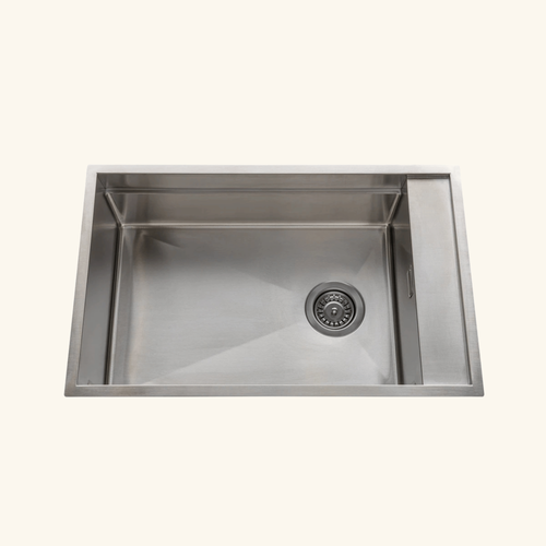 évier Sous Plan Inox Lisse Luisina Rimtica 1 Très Grand Bac 1 Petit égouttoir - Passoire Incluse