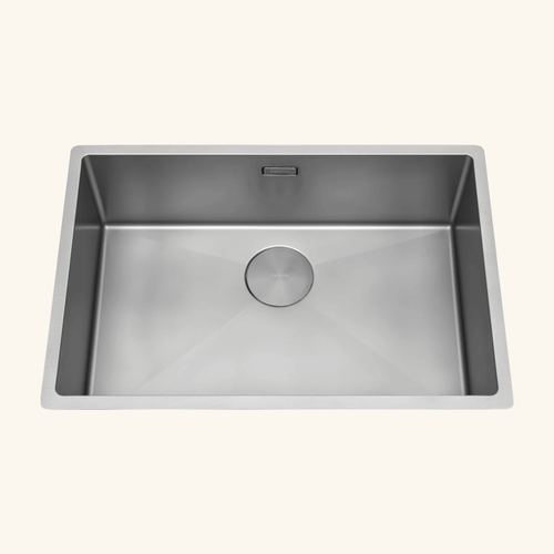 évier Sous-plan Inox Gris Perle Legato 1 Bac 660x440 - Grille Et Cache Bonde Inclus
