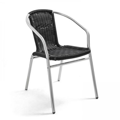 Table De Jardin Carrée Et 2 Fauteuils En Aluminium Nothing Hill