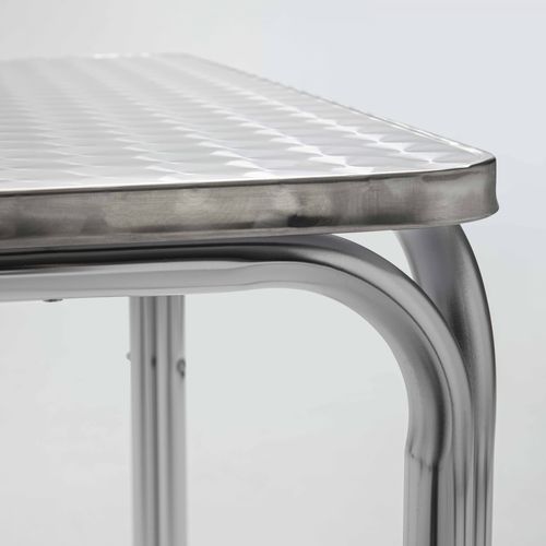 Table De Jardin Carrée Et 2 Fauteuils En Aluminium Nothing Hill