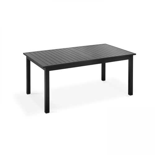 Table De Jardin Extensible En Aluminium Noir 8 Places Butterfly