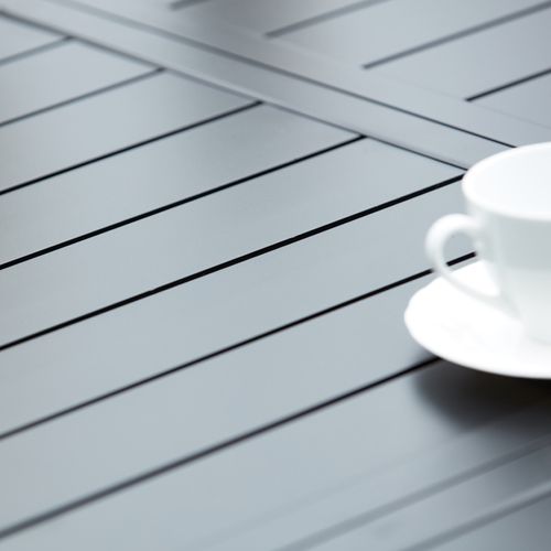 Table De Jardin Extensible En Aluminium Noir 8 Places Butterfly