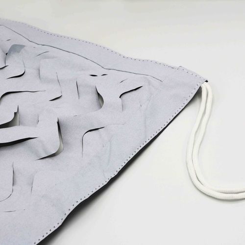 Voile D'ombrage Réversible "camouflage" 3 X 4m Gris Et Blanc Arcy