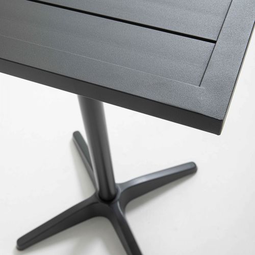 Pied De Table En Aluminium Gris Pour Mange Debout Soho