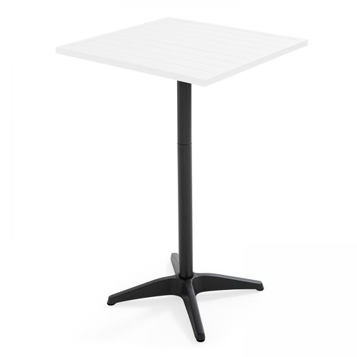 Pied De Table En Aluminium Gris Pour Mange Debout Soho