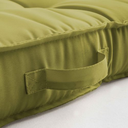 Coussin Pour Palette Matelassé Vert 120 X 80cm Cuzco
