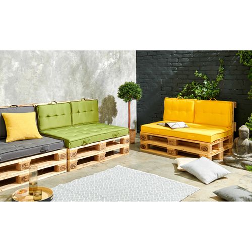 Coussin Pour Palette Matelassé Vert 120 X 80cm Cuzco