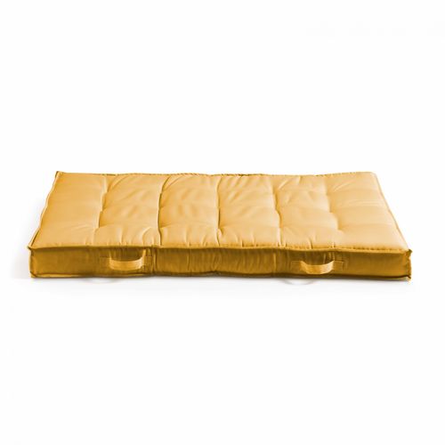 Coussin Pour Palette Matelassé Jaune 120 X 80cm Cuzco
