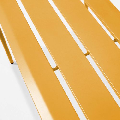 Banc D'intérieur En Métal Jaune Palavas