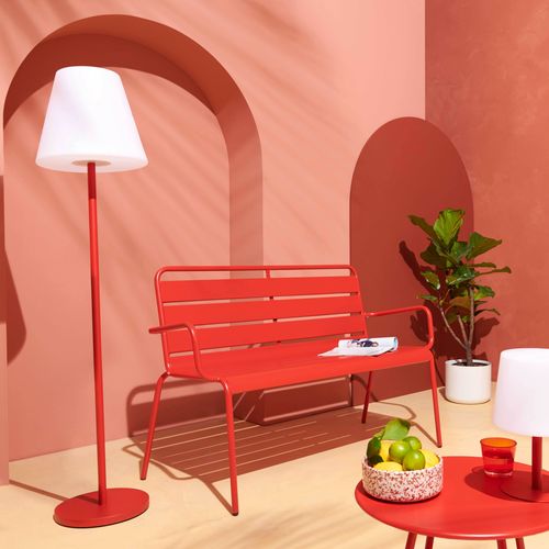 Lampadaire En Acier Rouge Bell